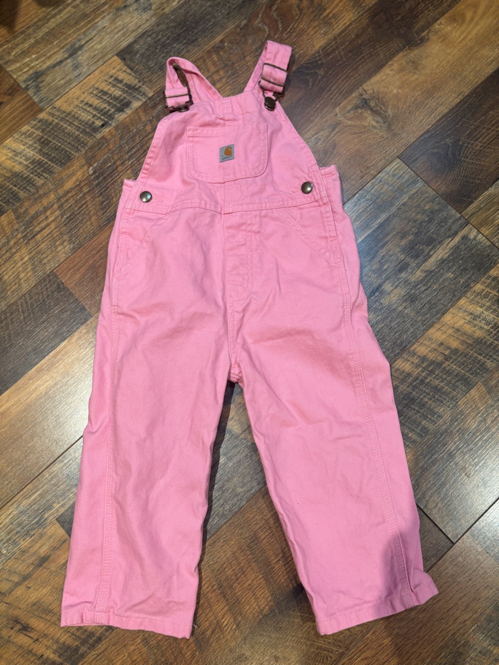 Carhartt light pink bib overalls size 2T